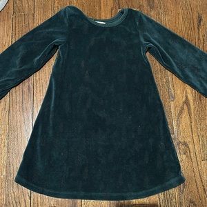 Christmas velvet toddler dress